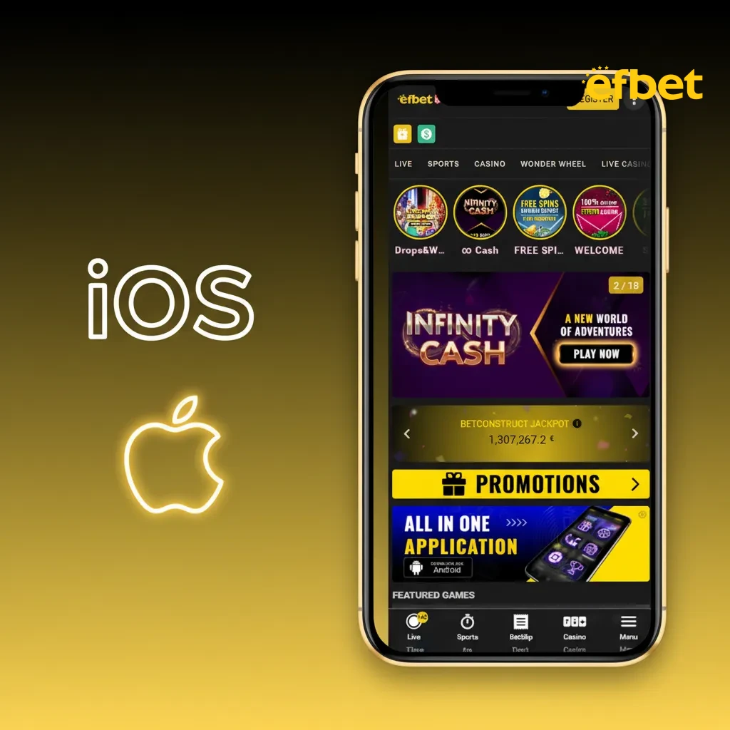 iOS приложение за iPhone и iPad; инсталация от App Store, iOS 13+, вход с Face ID/Touch ID за залози и казино.