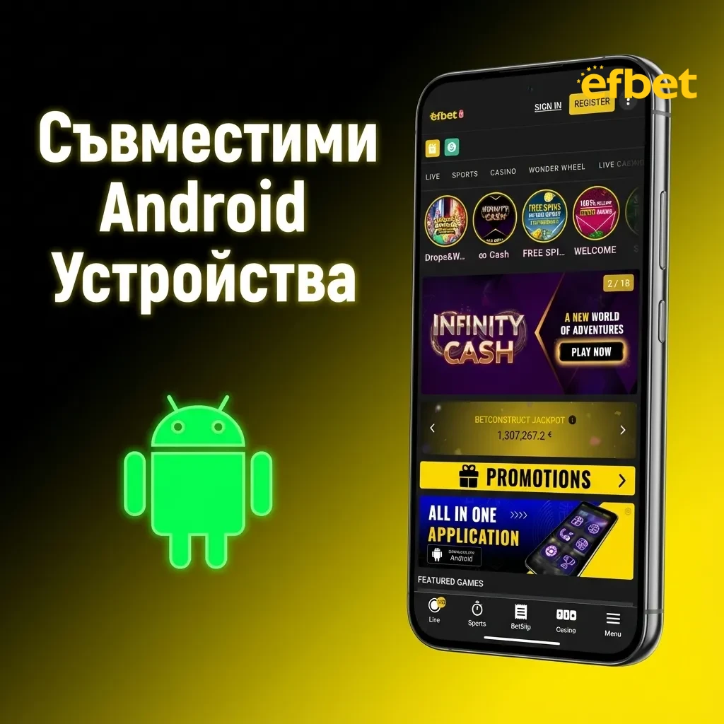 Android устройства включващи Samsung Galaxy, Xiaomi Redmi, Huawei, OnePlus, Google Pixel и други съвместими модели